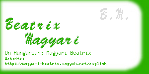 beatrix magyari business card